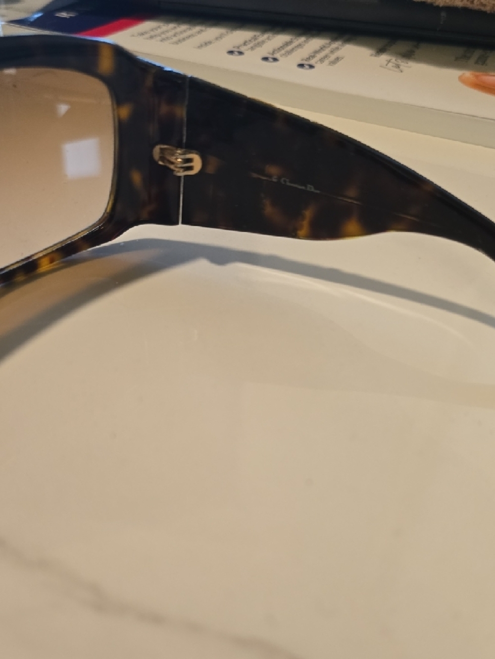 Dior Women's Tortoise Shell Sunglasses with Brown Lenses - Picture 3 of 4